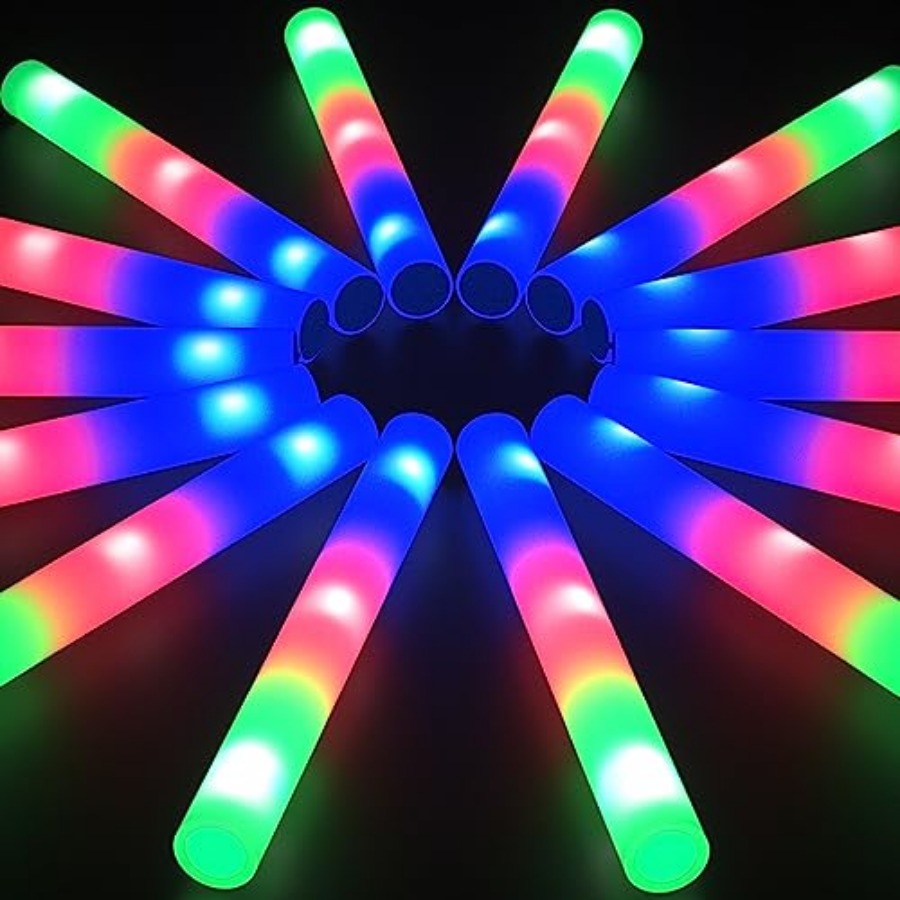 Flashing Led Foam Sticks Party - Pacote de Bastões de Espuma que