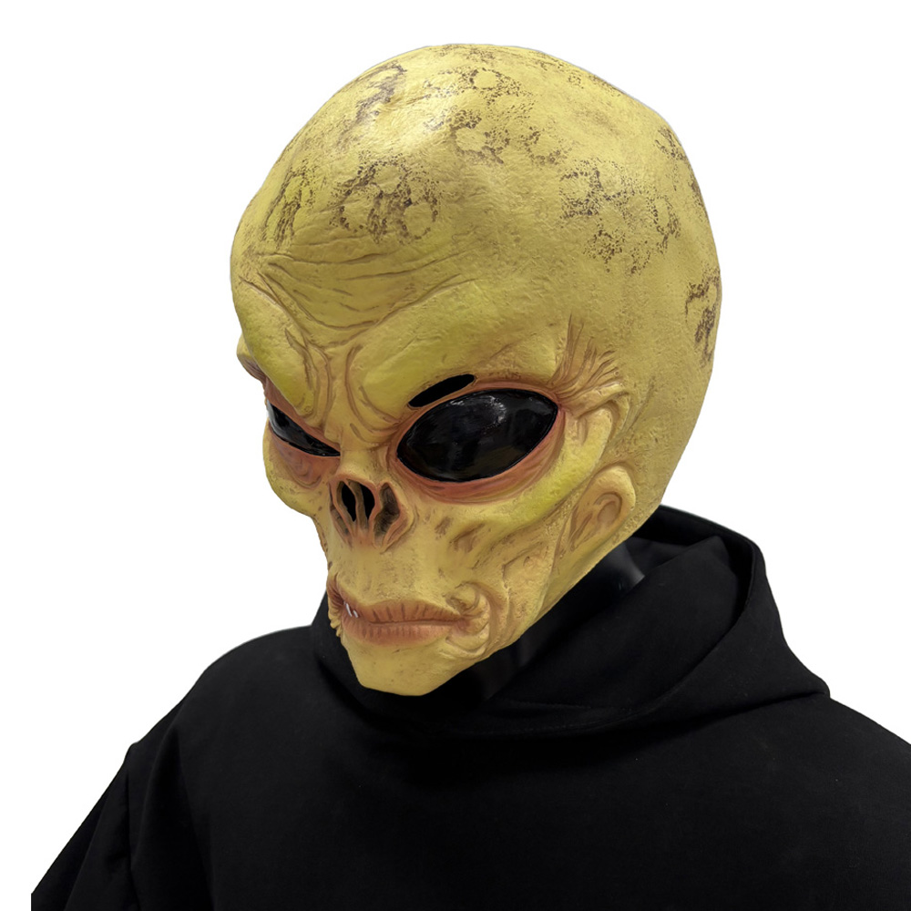 Latex Alien Mask Realistic - Máscara Realista de Crânio Alienígena UFO