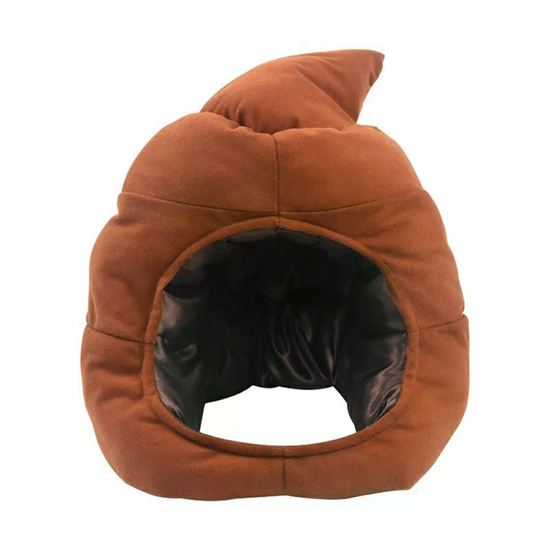 Fake Poop Gag Gift - Chapéu de Pelúcia Criativo e Engraçado