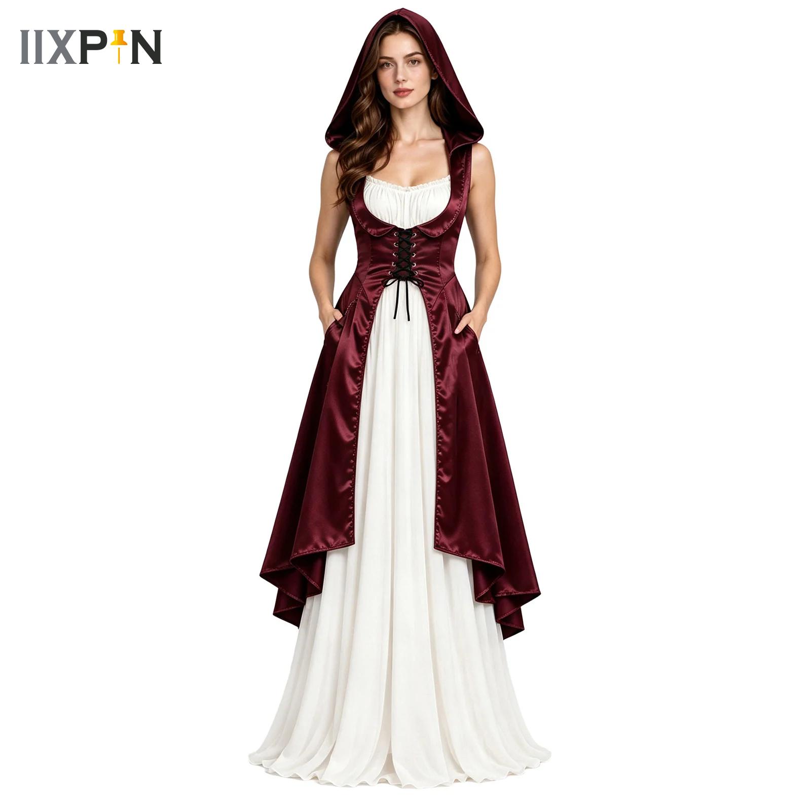 Medieval Renaissance Dress Women - Trajes renascentistas femininos, fantasia de Halloween