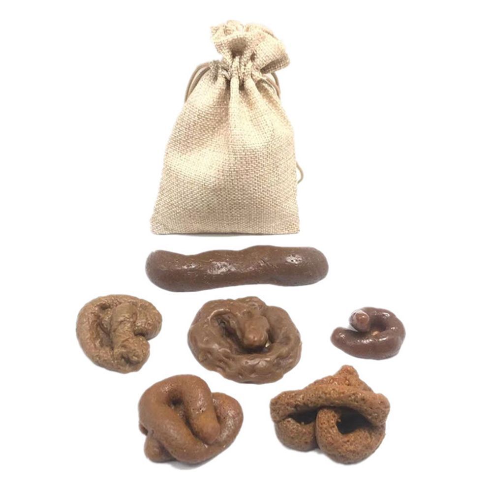 Fake Poop Gag Gift - 6 Peças de Cocô Realista para