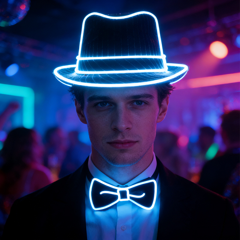 Glow In The Dark Party Glasses - Presente masculino neon el fio brilhante