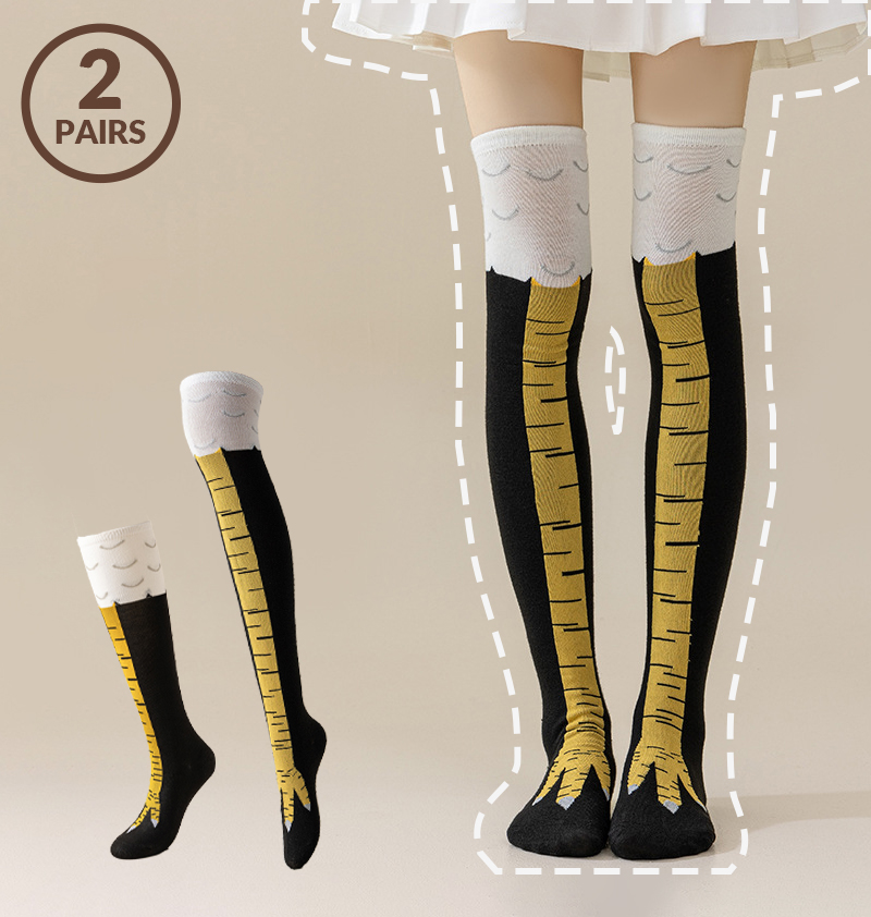 1/2 paris masculino engraçado  - Funny Chicken Leg Socks avaliação e preço
