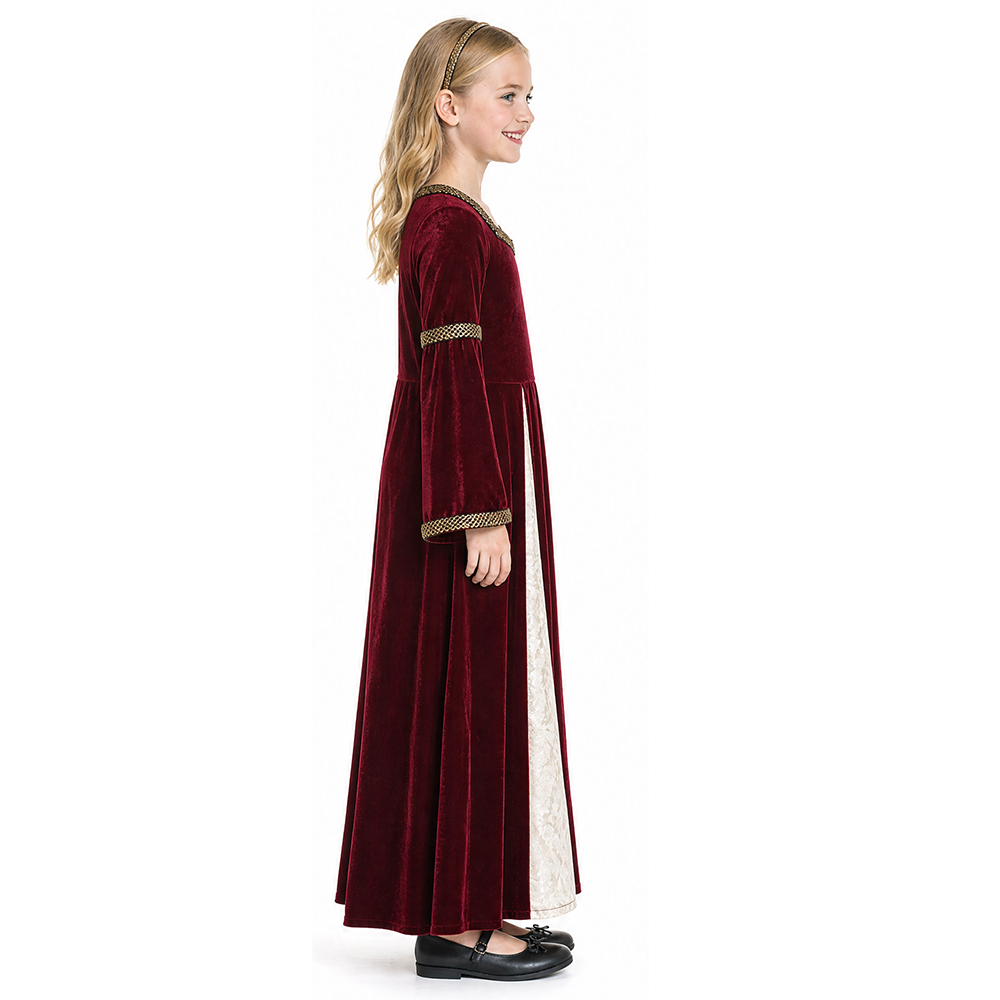 Vestido de Veludo Estilo Renas - Medieval Renaissance Dress Women avaliação e preço