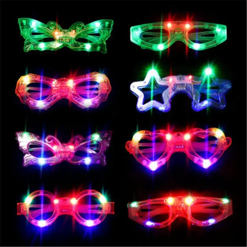 20 pares de óculos luminosos q - Glow In The Dark Party Glasses avaliação e preço