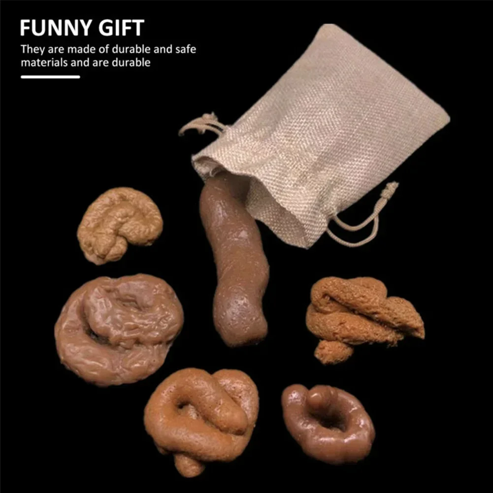 6 pçs realista falso cão cocô  - Fake Poop Gag Gift avaliação e preço
