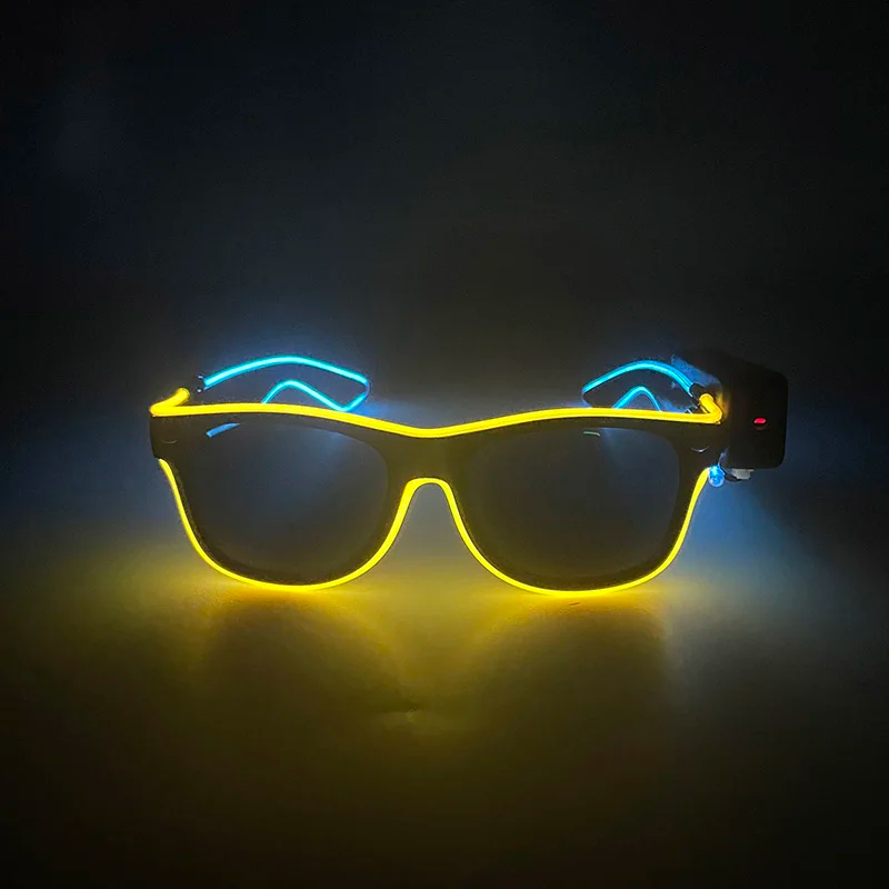 Novos óculos de LED sem fio co - Glow In The Dark Party Glasses avaliação e preço