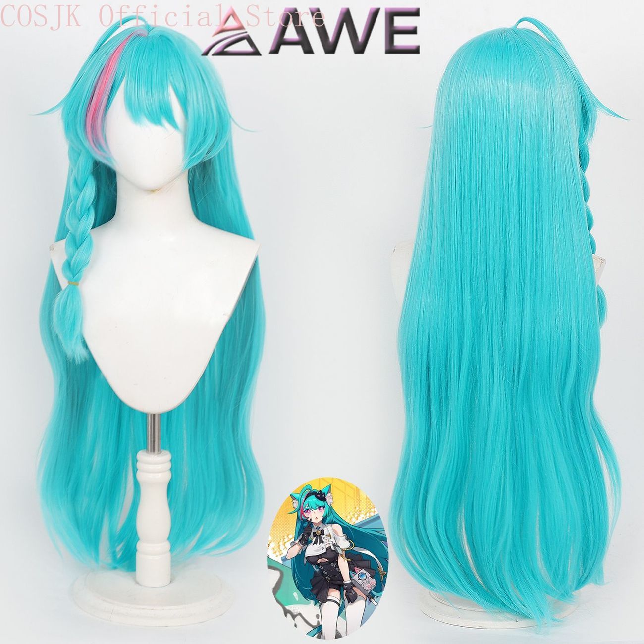 Neverness to Everness, peruca  - Anime Cosplay Wig Heat Resistant avaliação e preço