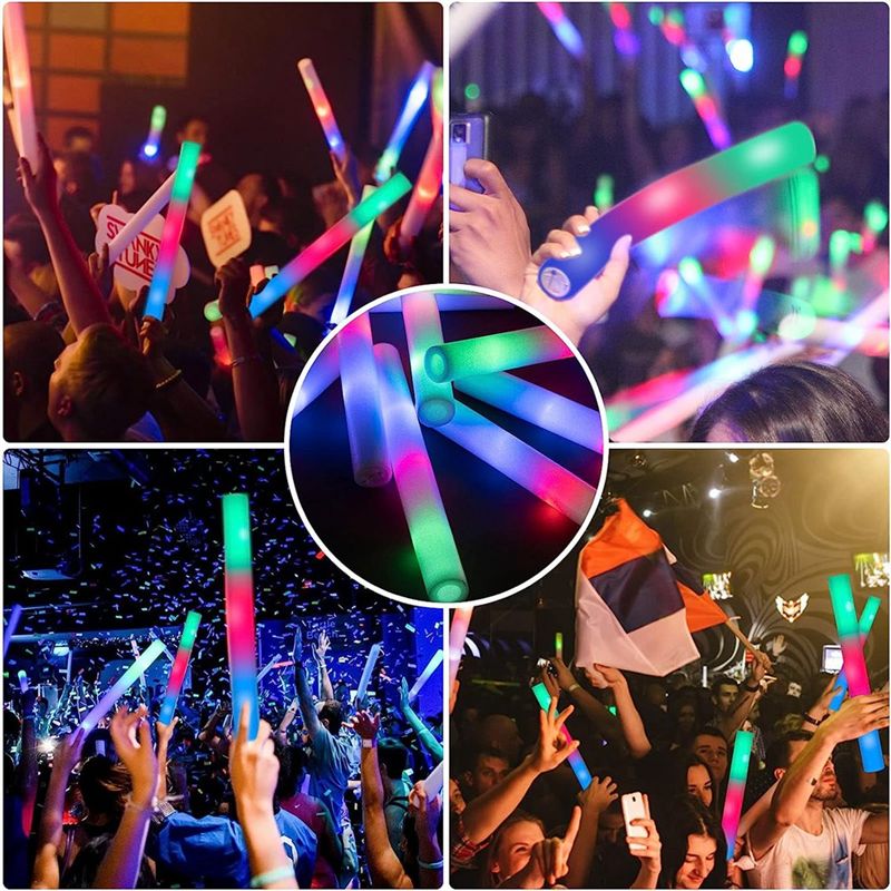 【Oferta Imperdível】Bastões de  - Flashing Led Foam Sticks Party avaliação e preço