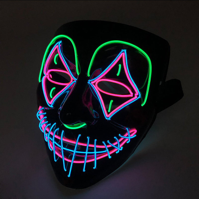 Máscara assassina de led, danç - Led Purge Mask Halloween avaliação e preço