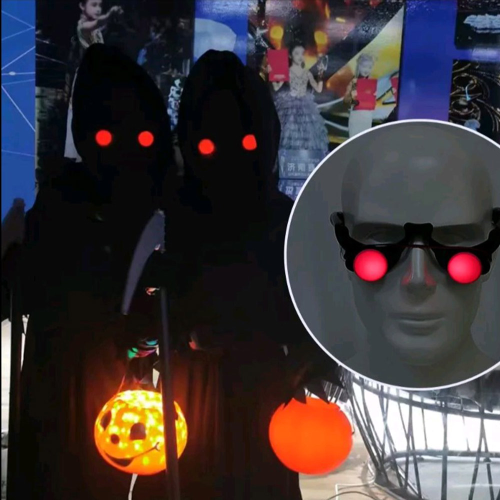 Halloween Horror Red Eye Glass - Glow In The Dark Party Glasses avaliação e preço