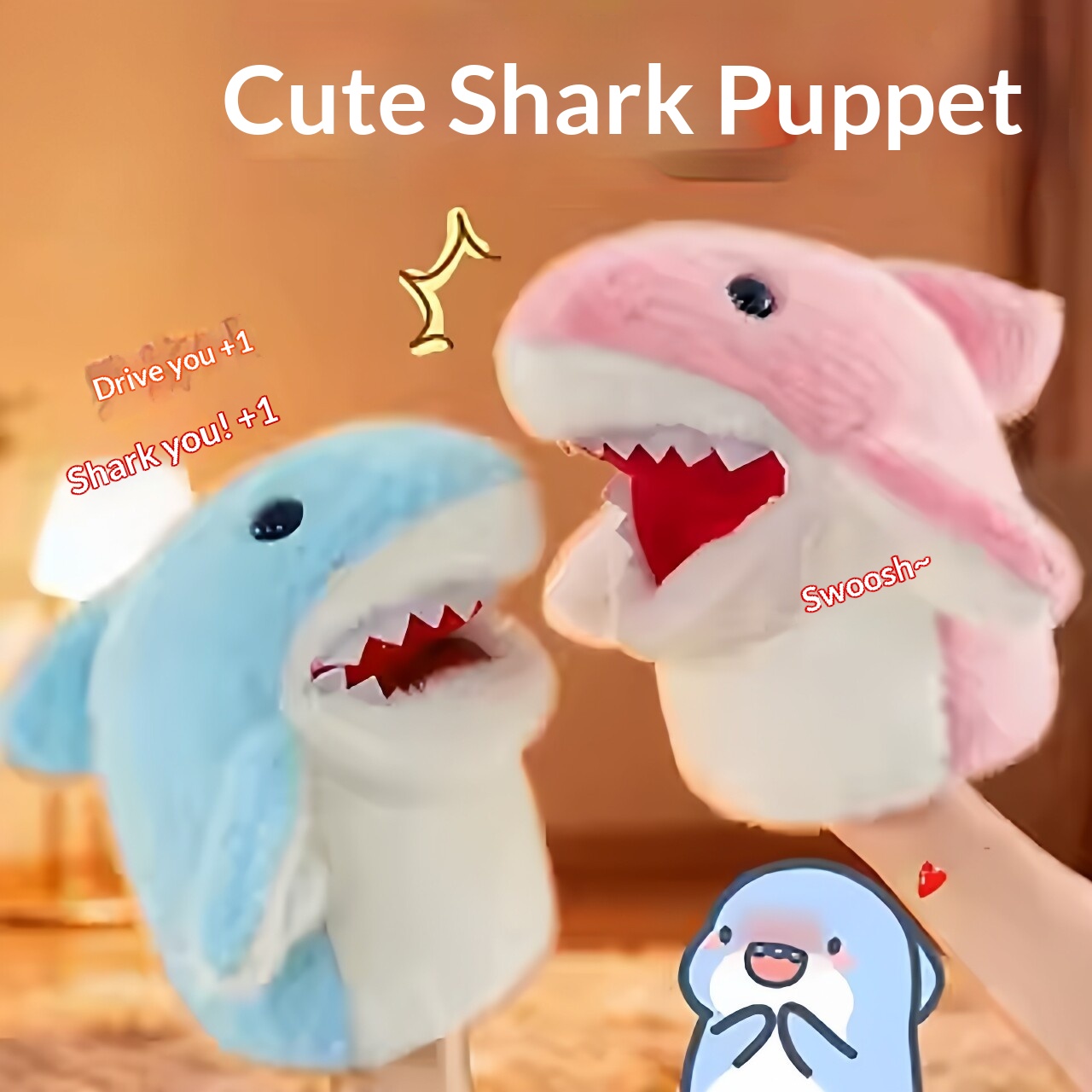 Fantoches de Tubarão de Pelúci - Prank Toys avaliação e preço
