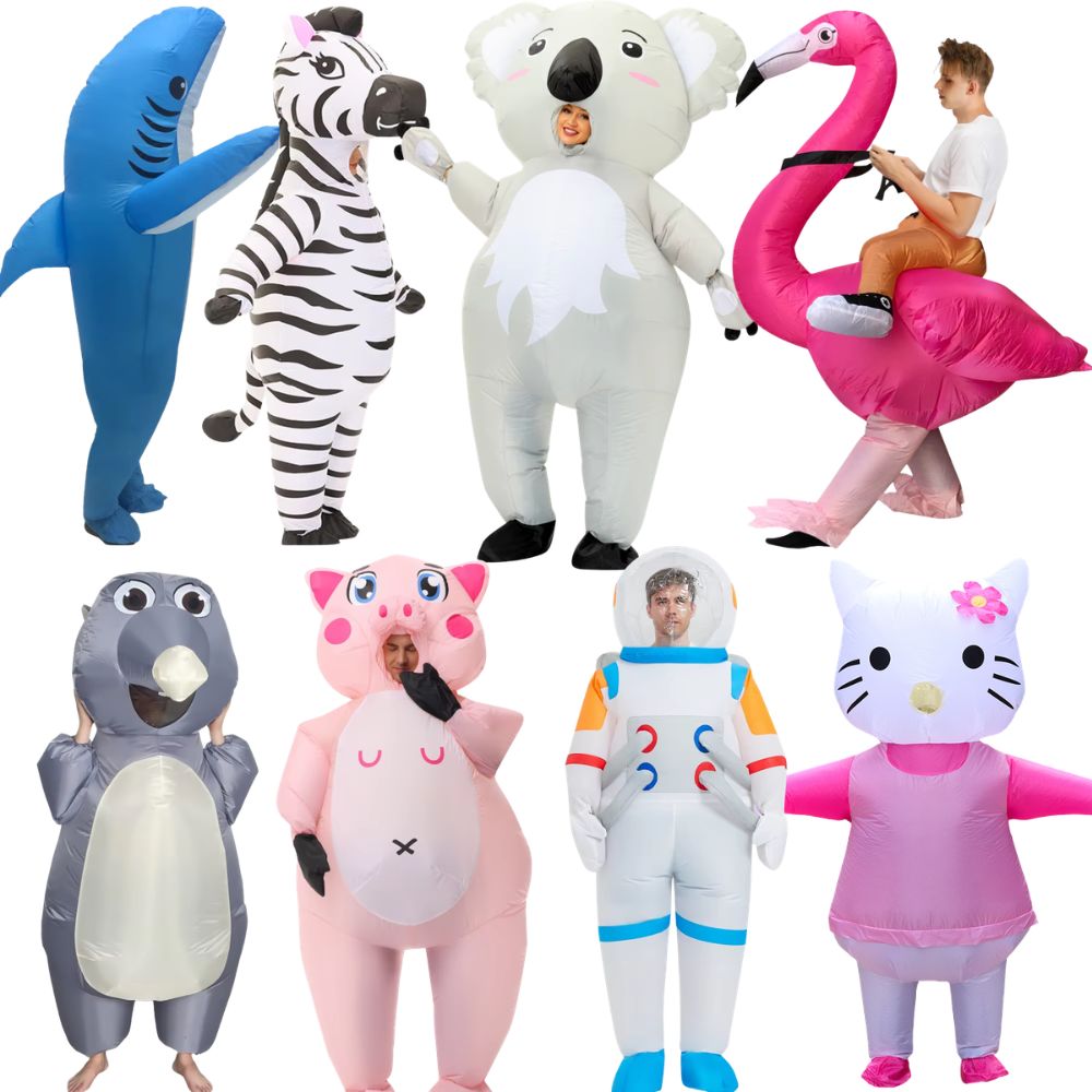 Fantasias Infláveis de Animais - Inflatable Dinosaur Costume Adult avaliação e preço