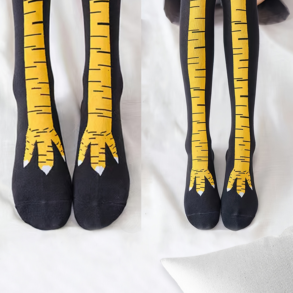 1 Par de Meias Femininas até o - Funny Chicken Leg Socks avaliação e preço