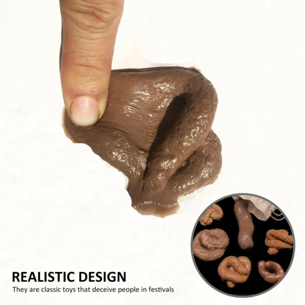 Cão falso cocô realista macio  - Fake Poop Gag Gift avaliação e preço