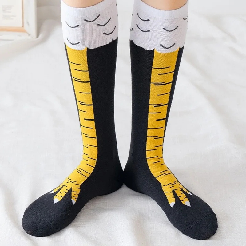 Meias Divertidas com Estampa d - Funny Chicken Leg Socks avaliação e preço