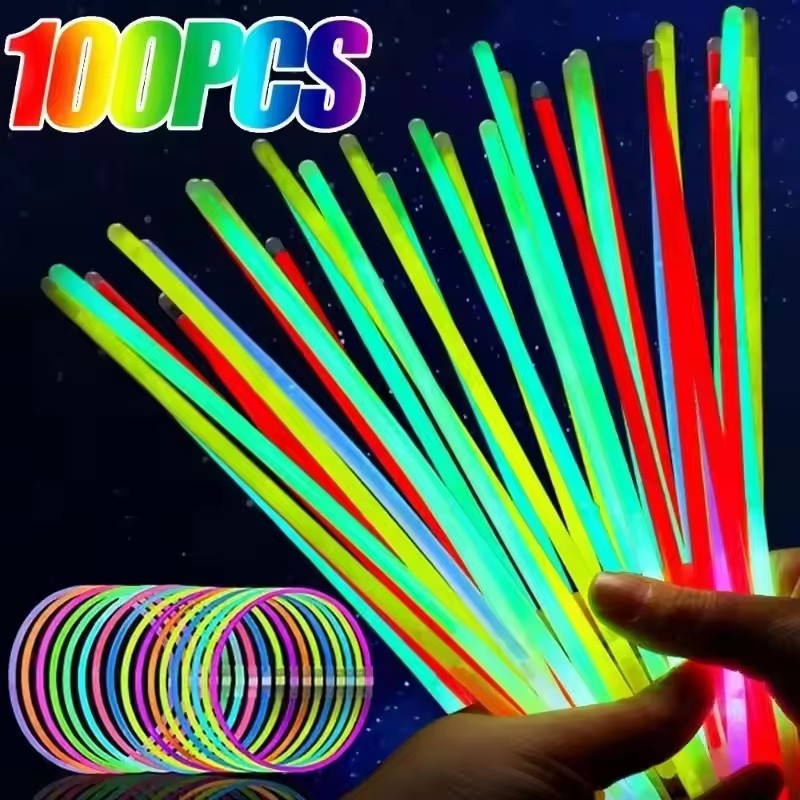 50/100 pçs varas de fluorescên - Glow In The Dark Party Glasses avaliação e preço