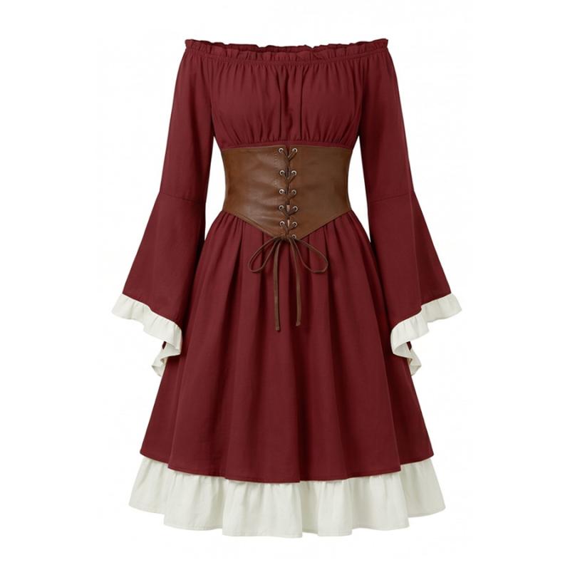 Vestido Midi Medieval Renascen - Medieval Renaissance Dress Women avaliação e preço