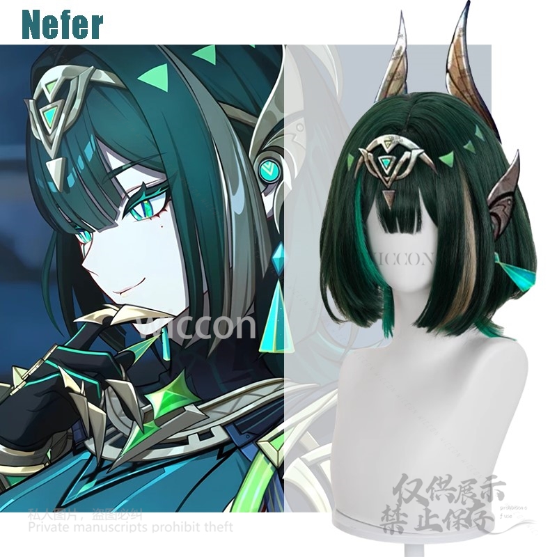 Anime jogo genshin impacto nov - Anime Cosplay Wig Heat Resistant avaliação e preço