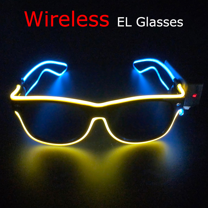 Óculos de sol led sem fio, ócu - Glow In The Dark Party Glasses avaliação e preço